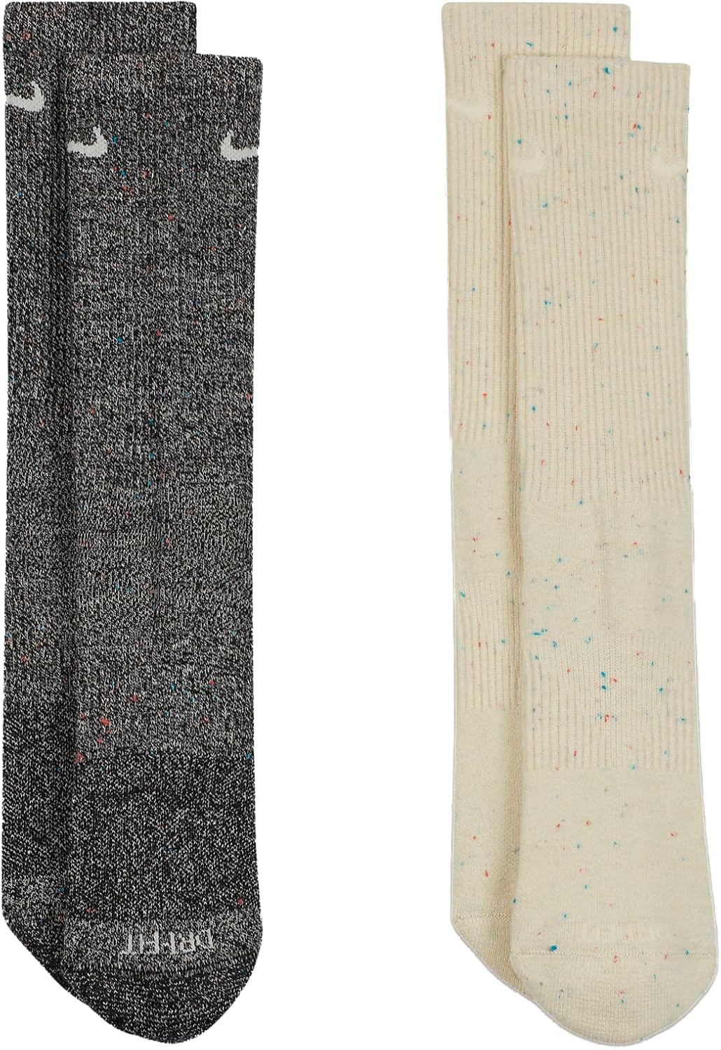 Nike Men`s Everyday Plus Cushioned Training Crew Socks 2 Pairs (Multi(DQ7699-902)/G, Large)