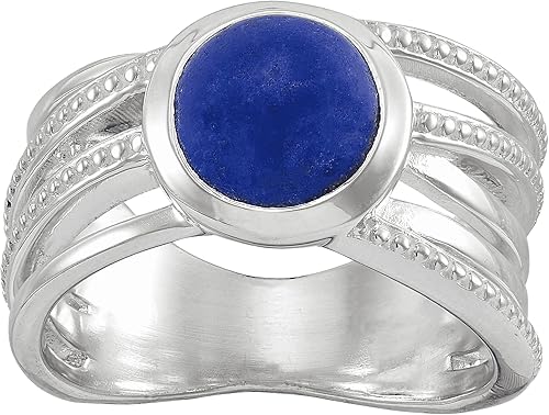 Silpada Anillo de plata de ley con lapislázuli Truly Blue, lapislázuli