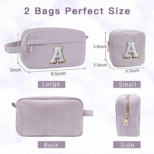 Miniatura 2 de Bolsa de maquillaje de 2 piezas, bolsa de cosméticos, pequeña bolsa personalizada, bolsa de aseo estética, bolsa de aseo de gran capacidad,