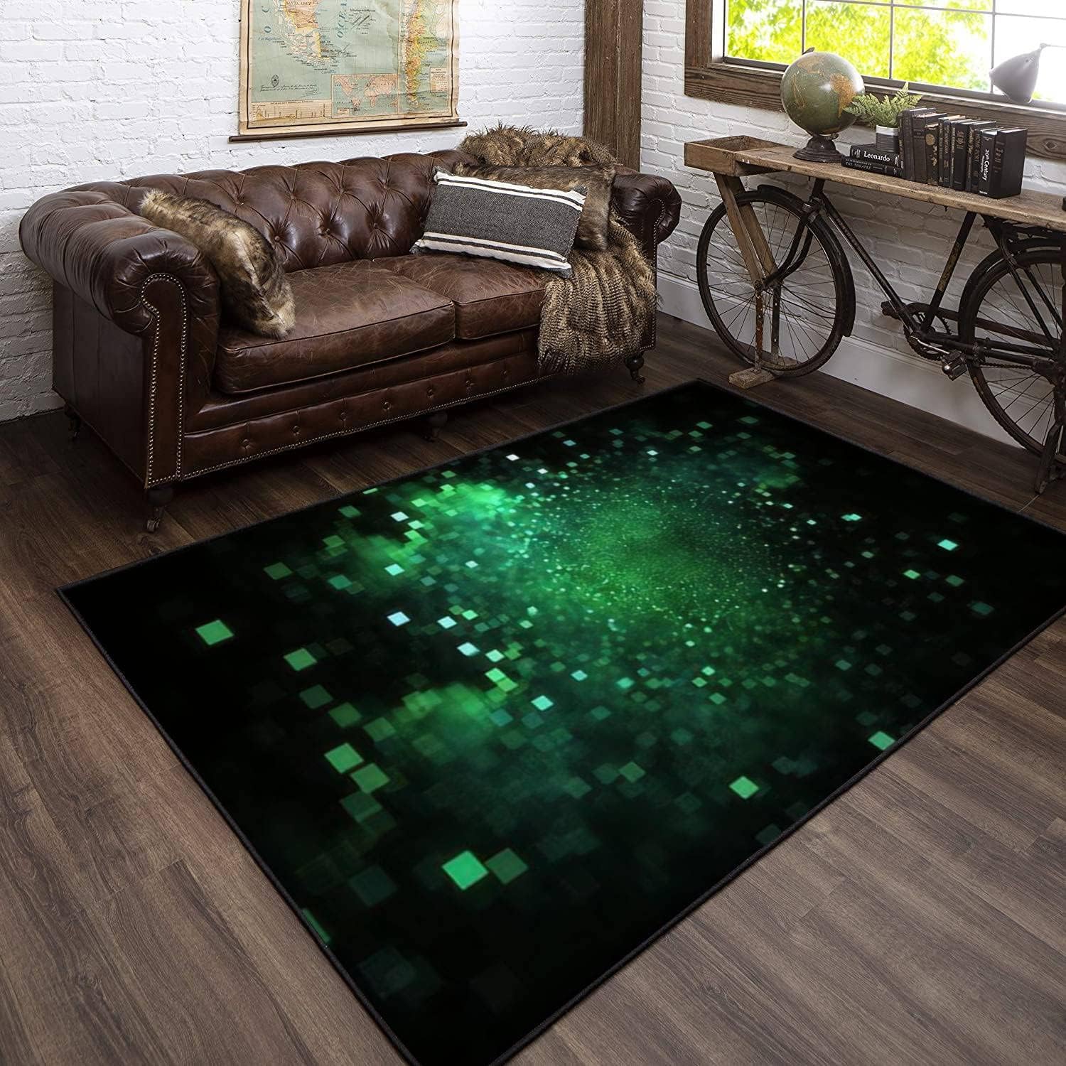 Tapis 3D abstrait haut de gamme 140x200 cm doux, antitache et respectueux de la peau