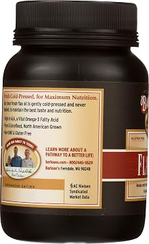 Barlean's Flaxseed Oil Softgels, Omega 3-6-9, 1650mg ALA, Non-GMO, 100ct