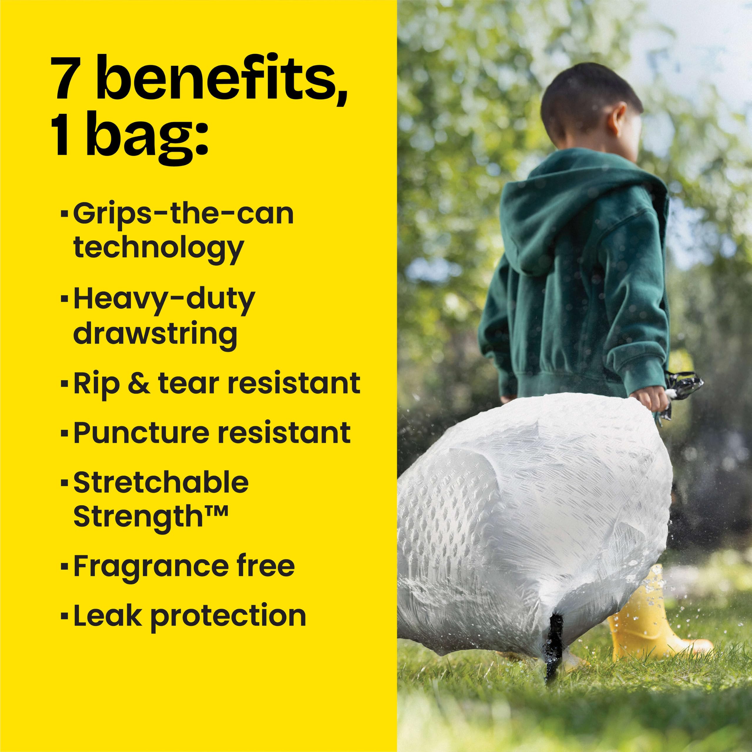 Glad ForceFlex Tall Trash Bags - 13 Gallon, 40 Count -6