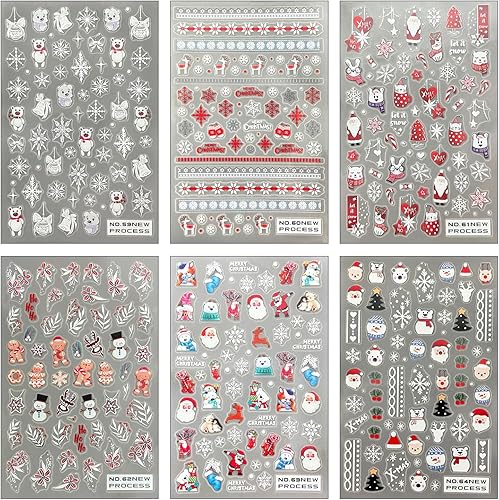 Miniatura 10 de 6 hojas de calcomanías de arte de uñas de Halloween, 5D estéreo, autoadhesivas, diseño de ojos holográficos, fantasma, llama, calabaza, día de los