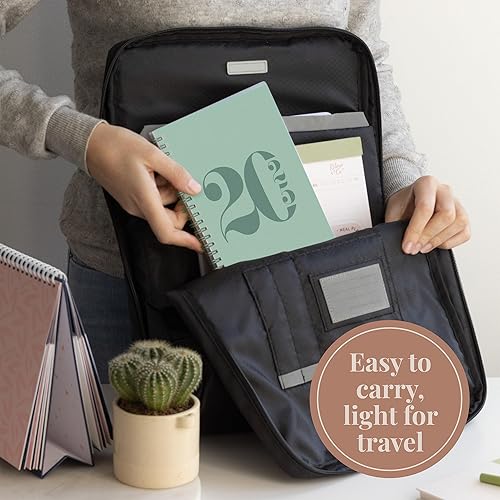 Miniatura 7 de Rileys - Agenda semanal 2024  Agenda anual y mensual tipográfica, cubierta flexible, páginas de notas, encuadernación de doble alambre (8 x 6