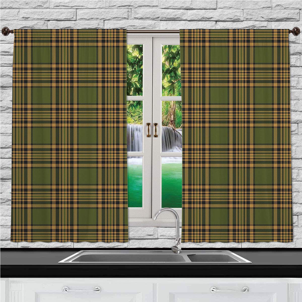Mustard Plaid Country Curtains Curtains & Drapes 2023