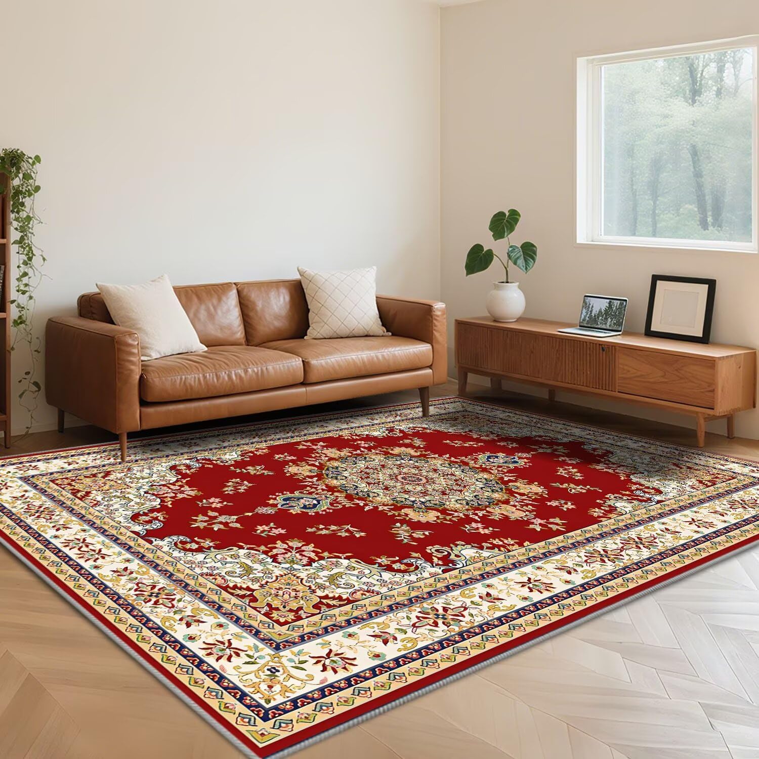 Tapis poils courts 140x200 pour chambre de garçon et décoration traditionnelle