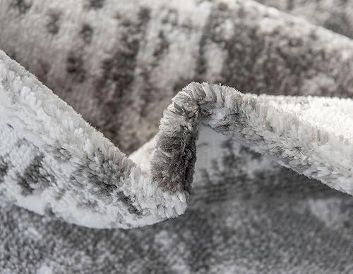 Miniatura 7 de Rugs.com Alfombra de la colección Monte Carlo, alfombra mediana gris de 8 x 10 pies, perfecta para salas de estar, comedores grandes, planos abiertos