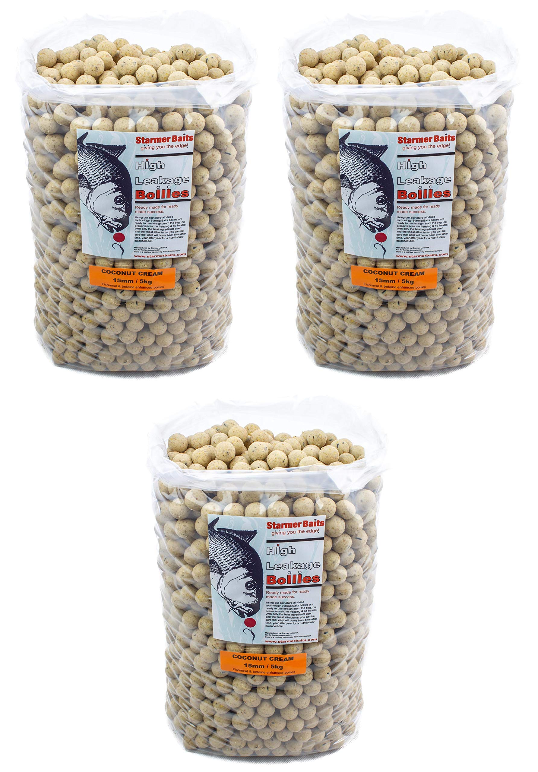 starmerbaits Boilies coconut cream 15mm 15kg — image 1