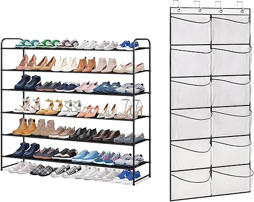 Miniatura 1 de KIMBORA Zapatero largo de 6 niveles y organizador de zapatos sobre la puerta