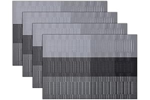 Winknowl Black Dining Room Table Placemats for 4