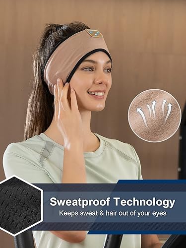 Miniatura 2 de LULA01 - Auriculares para dormir, diadema Bluetooth suave, elástica y cómoda con altavoces estéreo HD ultrafinos perfectos para dormir, yoga,