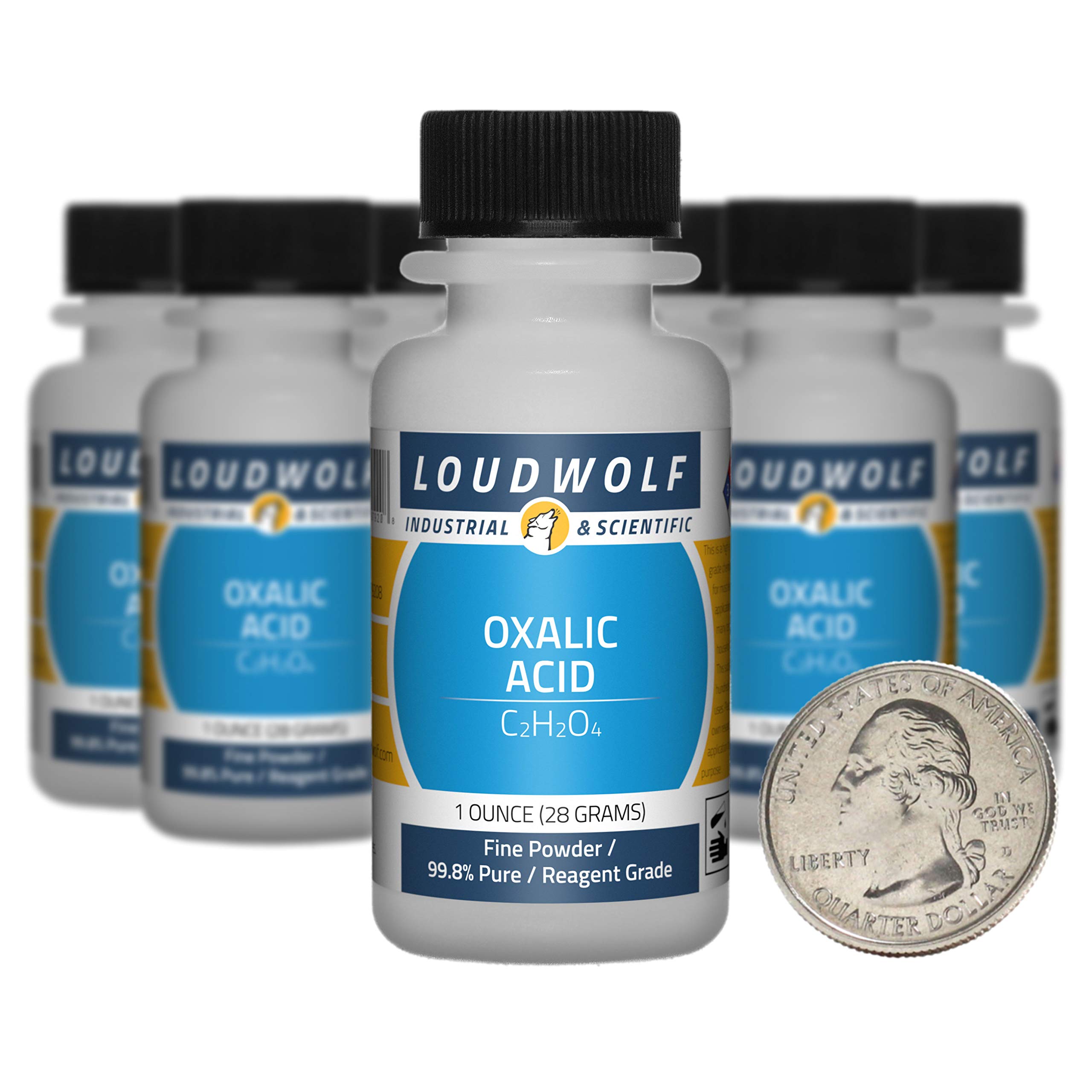 Oxalic Acid / 10 Ounces / 10 Bottles / 99.8% Pure Reagent Grade/Fine Powder