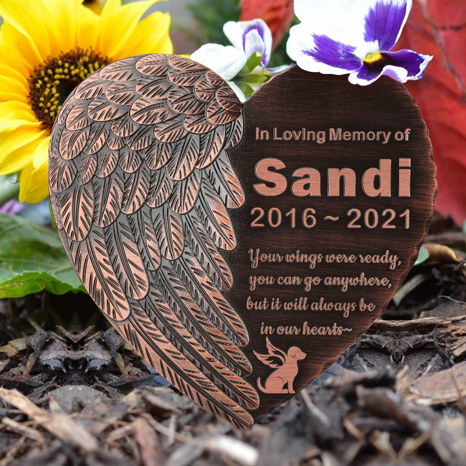 Lapide Commemorativa Personalizzata Per Animali Domestici Con Incisione – Cane O Gatto – Lapide Commemorativa Personalizzata Per Interni O Esterni – Lapide Piccola Tomba In Memoria Amorevole Regalo