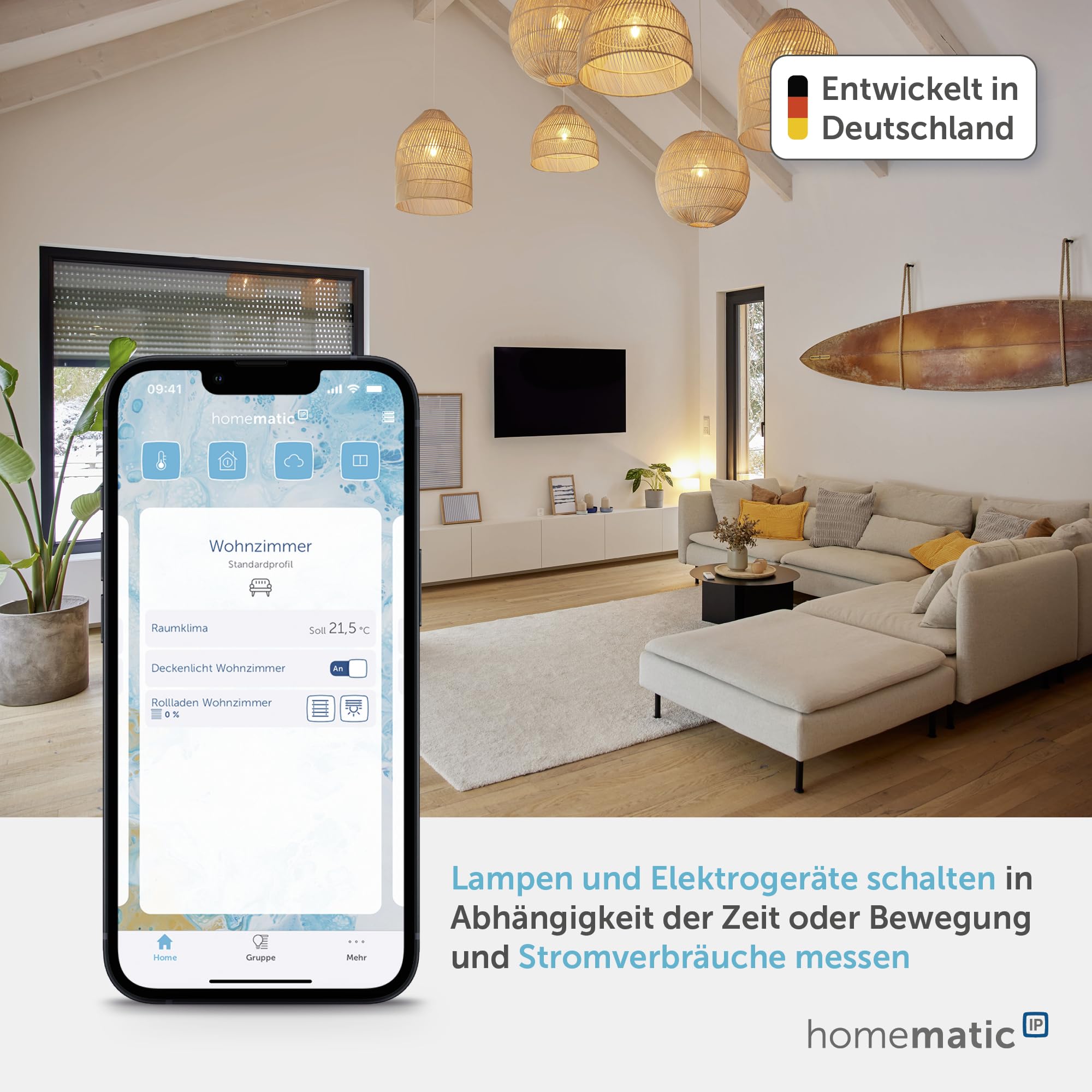 Homematic IP Schalt-Mess-Aktor Smart Home Strom messen Geräte Leuchten App Alexa Google Home 142720A0