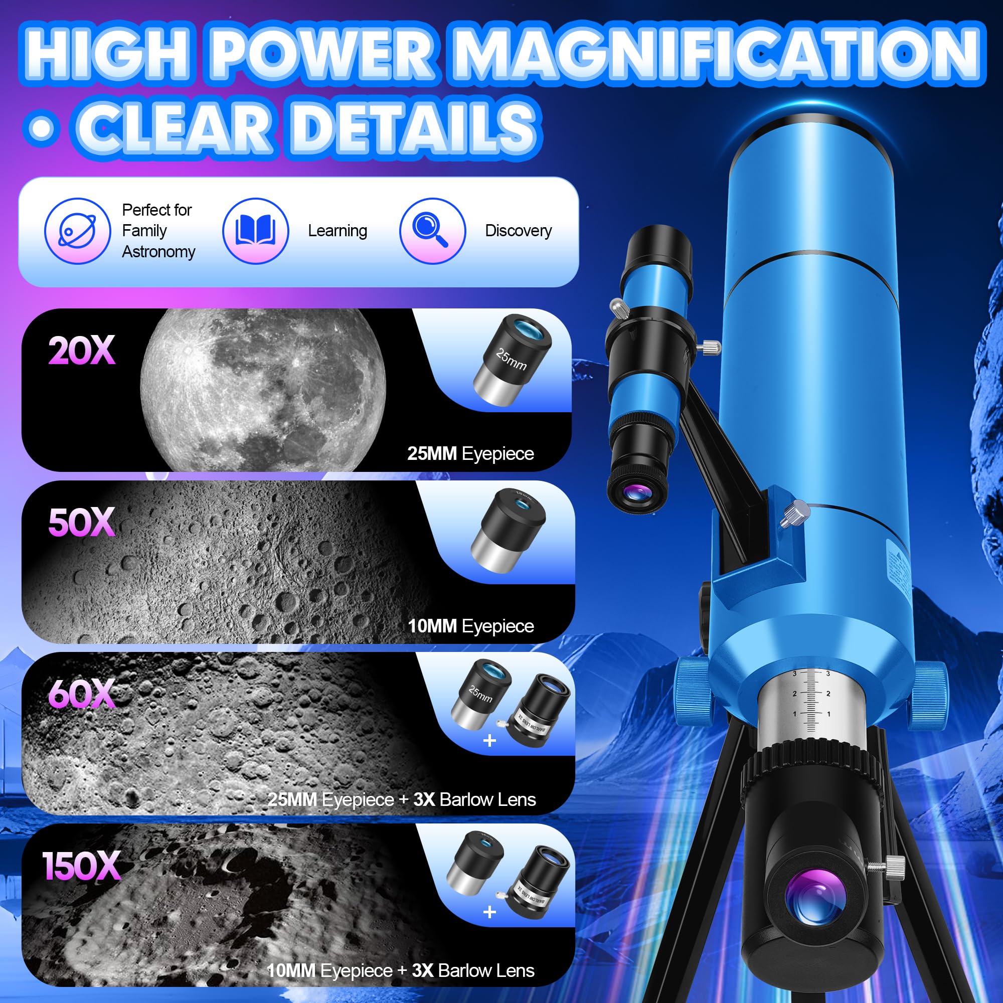 HUGERSTAR Telescope - Explore the Stars! -4