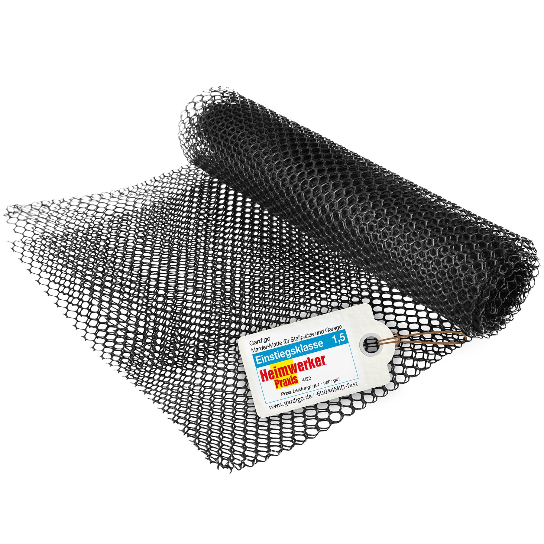 Gardigo® Mardermatte | Marderschreck Auto | 195 x 150 cm Marderschutzgitter für den Boden | Transportable Marderabwehr für Auto Carport Garage Parkplatz | Mardergitter Marderschutz