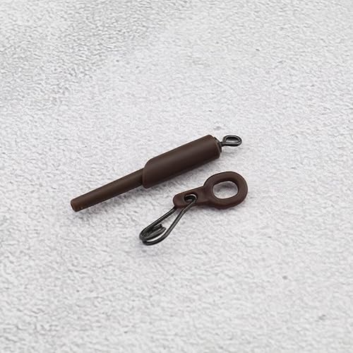 Miniatura 5 de eMagTech 80 piezas de aparejos de pesca de carpa, mangas antienredos, accesorios de pesca de carpa para plataformas de polea, libros de contabilidad