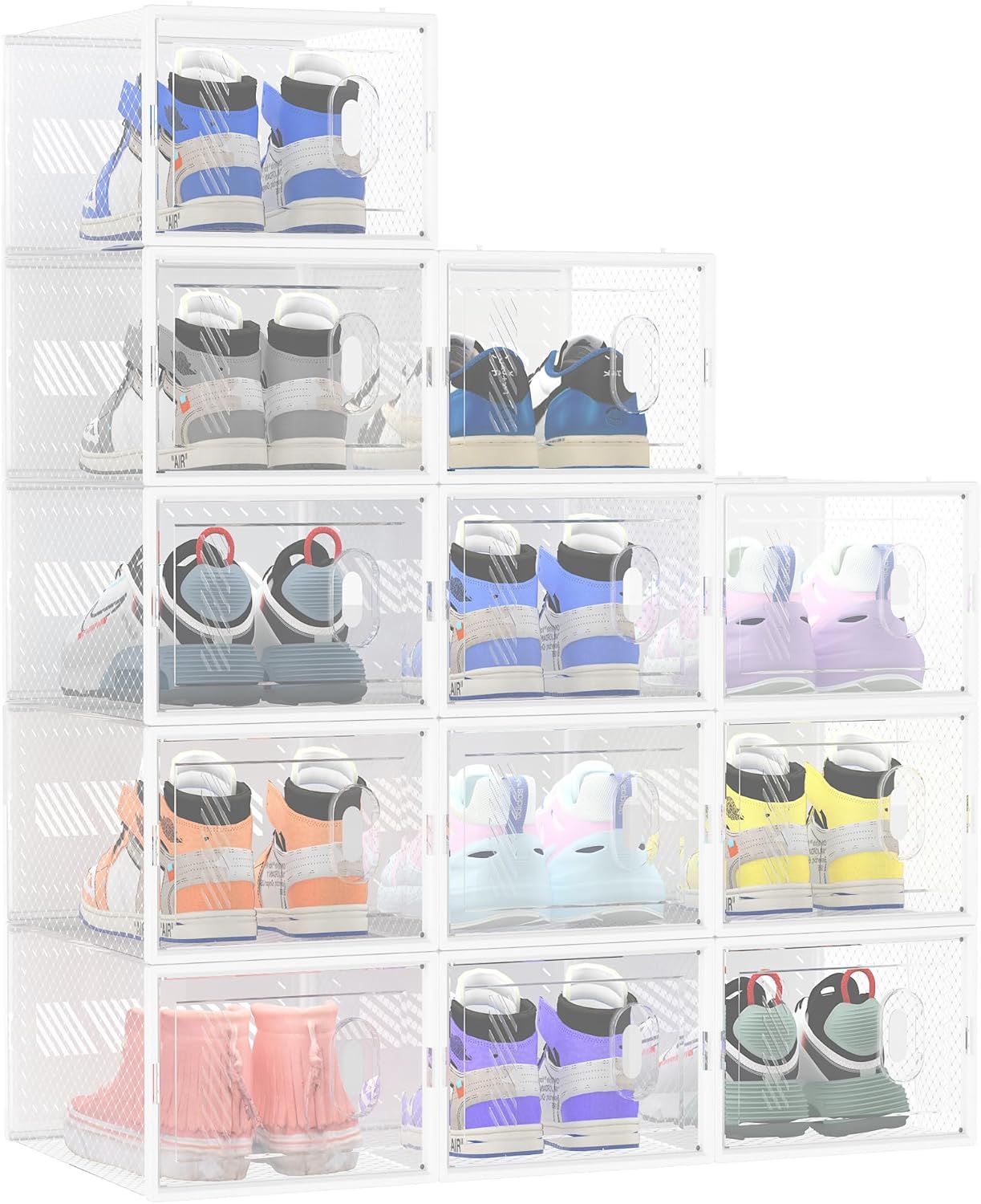 MYHMCT Clear Plastic Storage Boxes, Shoe Boxes Amazon.co.uk Home
