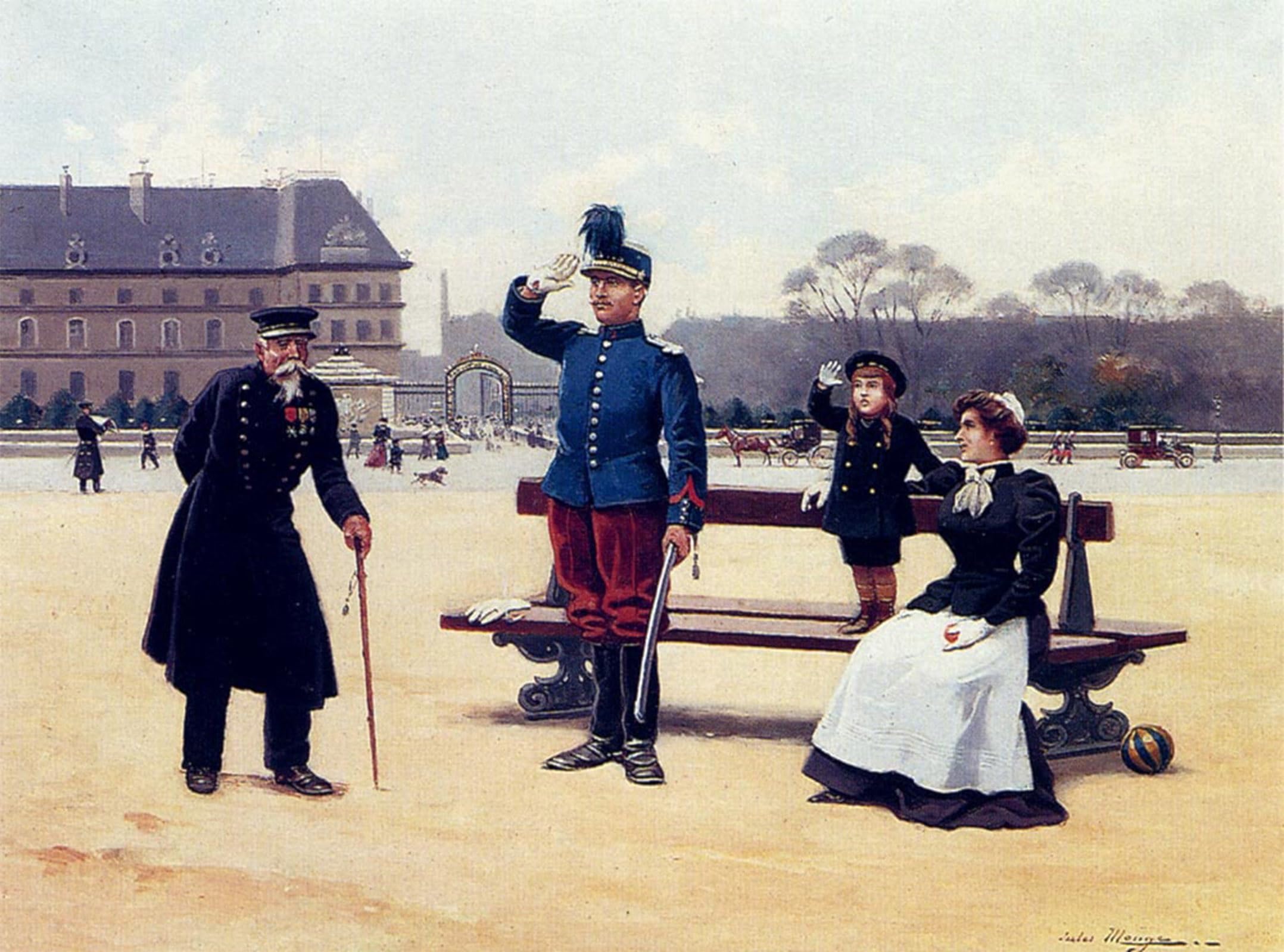 POSTERIIk Vintage Classic Picture Landscape Artwork The Salute Jules Monge Portrait Canvas Painting for Office Home Decor 60x90cm