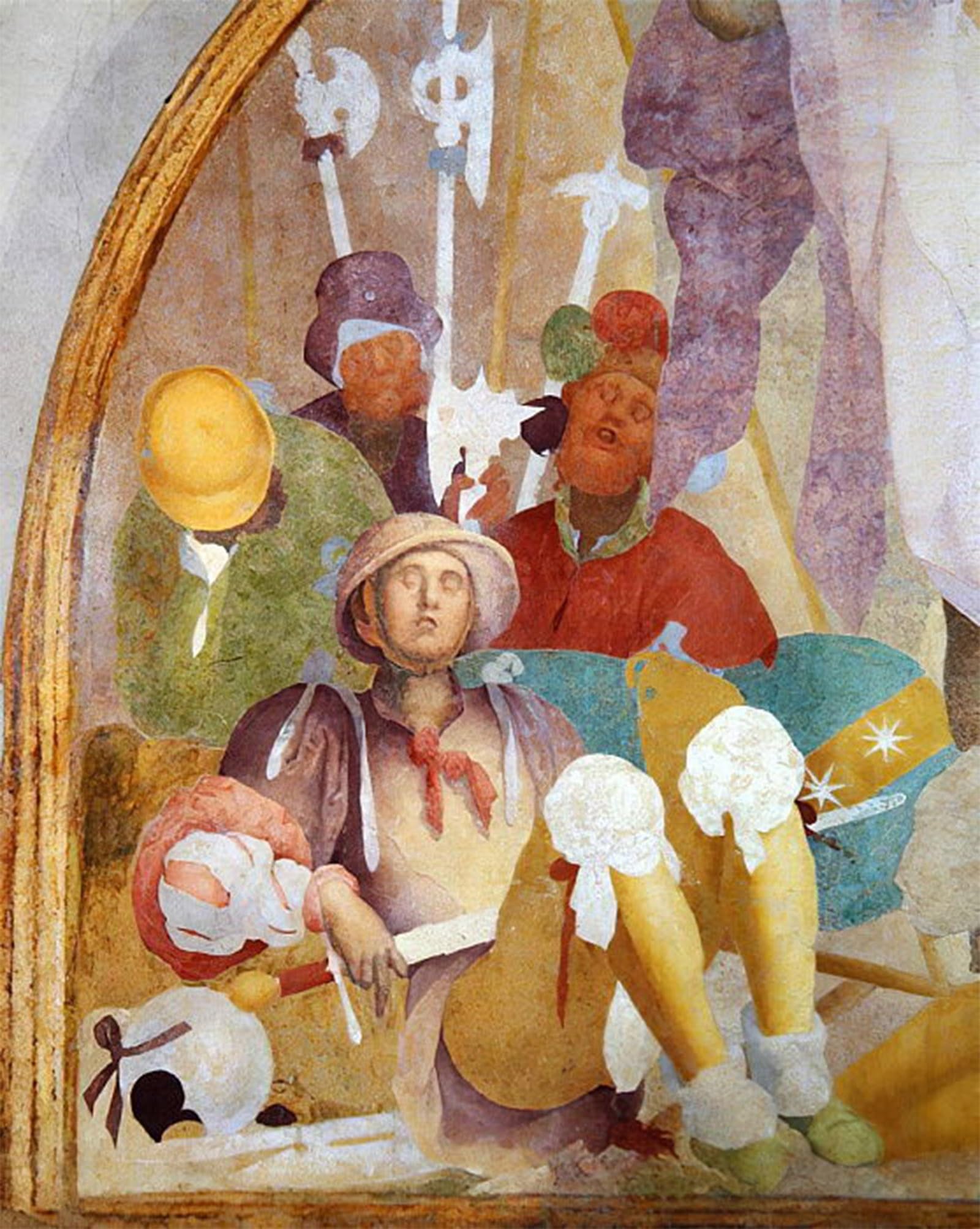 POSTERIIk Vintage Art Print Images Pictures Print the Resurrection Lunette From the Fresco Cycle of the Passion by Jacopo Pontormo Modern Colour Posters for Office Home Decor 60x90cm