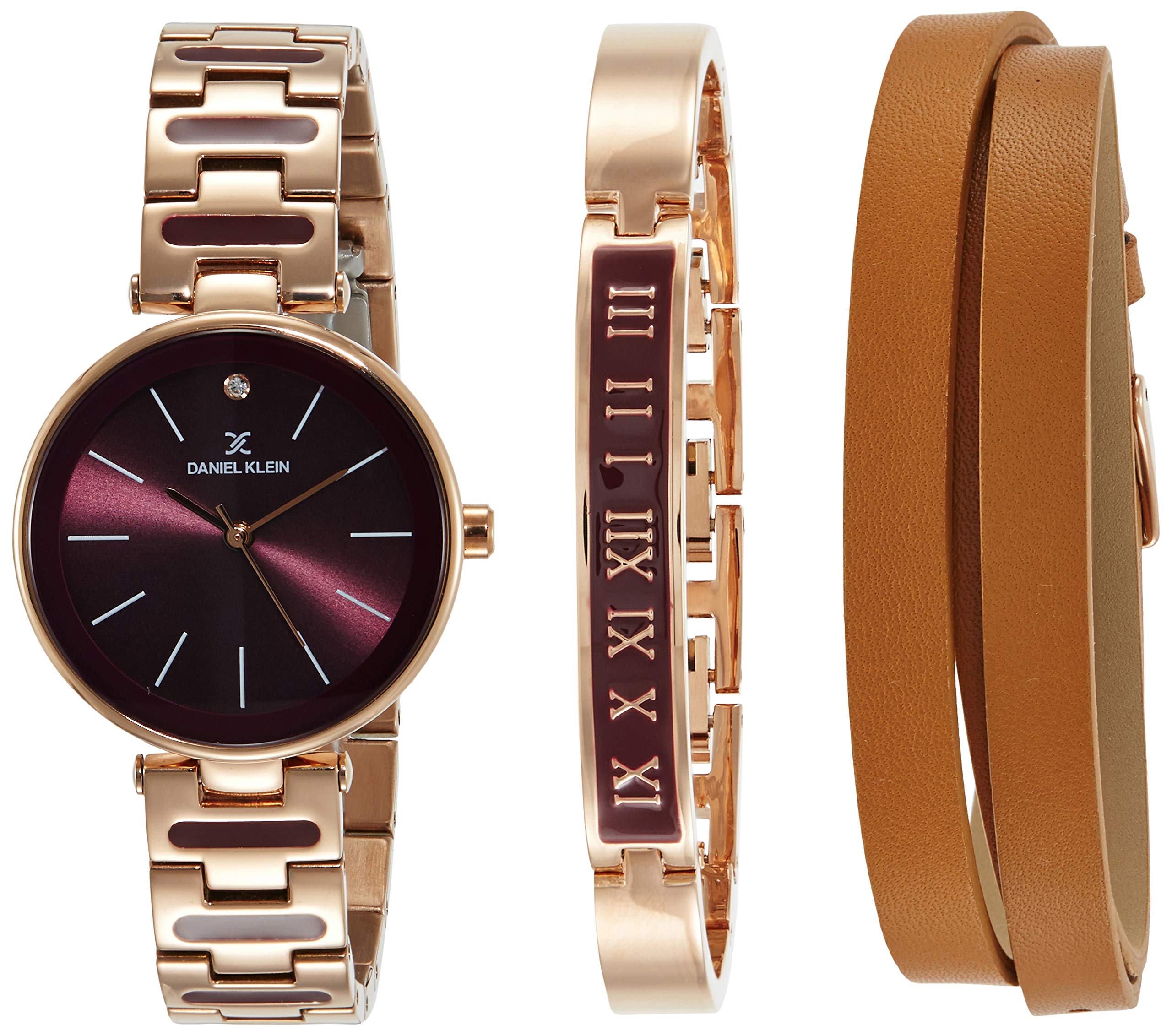 Daniel Klein Analog Gold Dial Women's Watch-DK11794-6