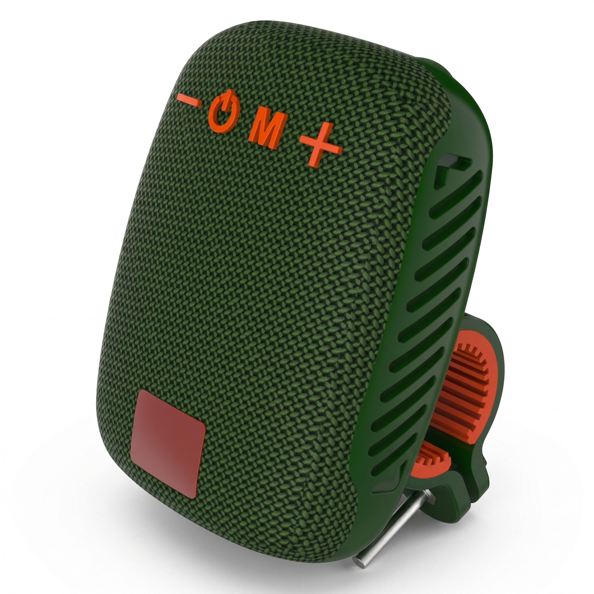 Altoparlante Bluetooth Portatile per Bici, Impermeabile IPX5 con Supporto per Manubrio, Lettore FM/TF/USB, Colore Verde Scuro