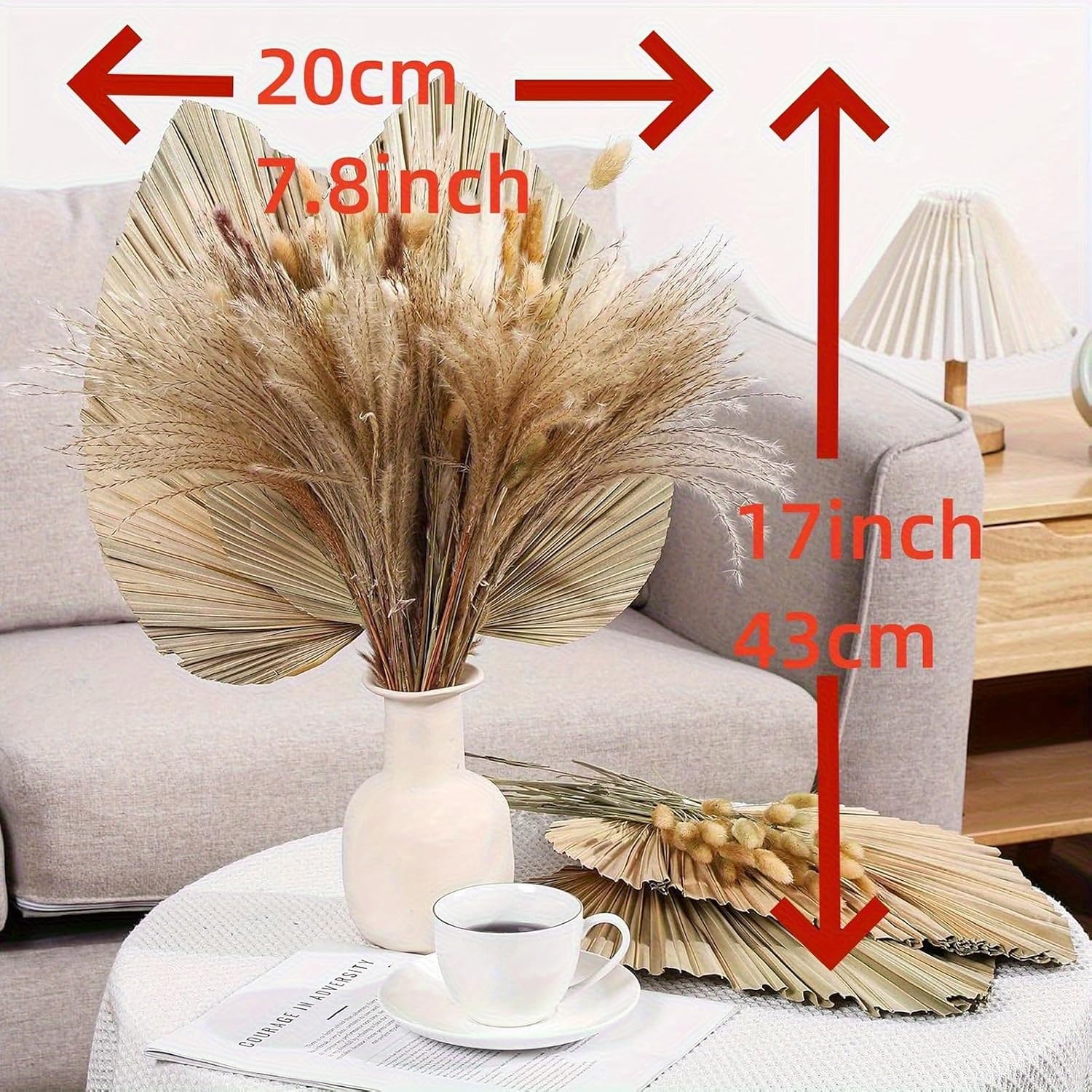 105 Pieces Dried Grass Flower Bouquet Bundle Suitable for Wedding Centerpieces and Indoor Tabletop Decorations Wedding Home Table Decoration Pampas