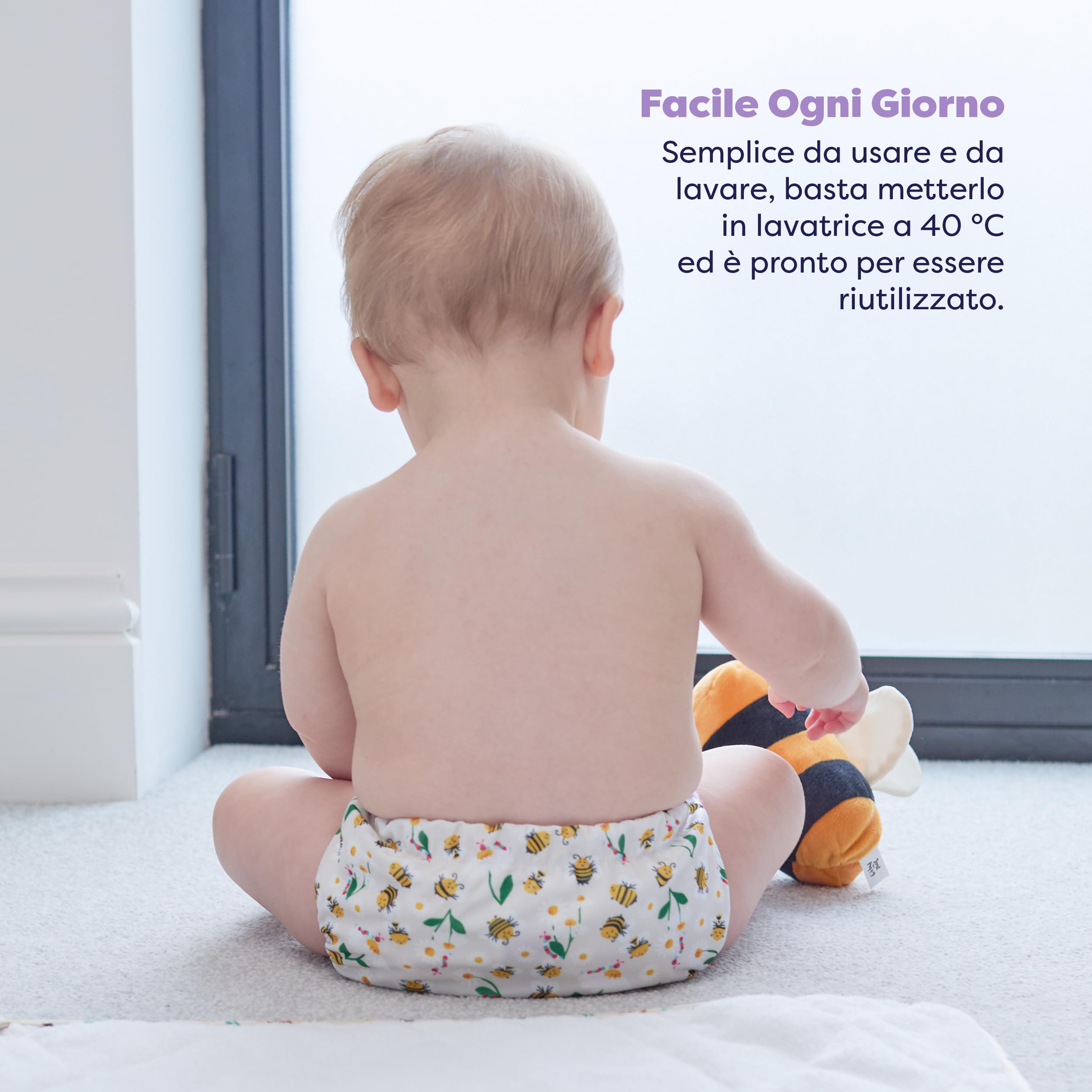 Bambino Mio Rivoluzionario Pannolino di Stoffa Riutilizzabile Eco Sostenibile Lavabile