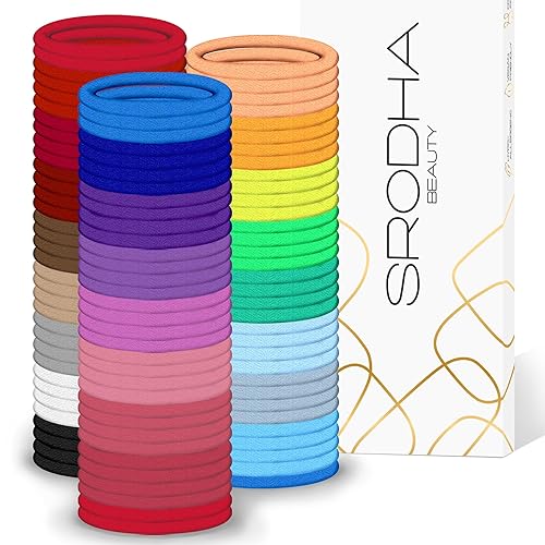 SRODHA Beauty - Paquete de 100 bandas elásticas para el cabello Bandas para el cabello de 0.157 pulgadas (0.157 in), accesorios de peinado para