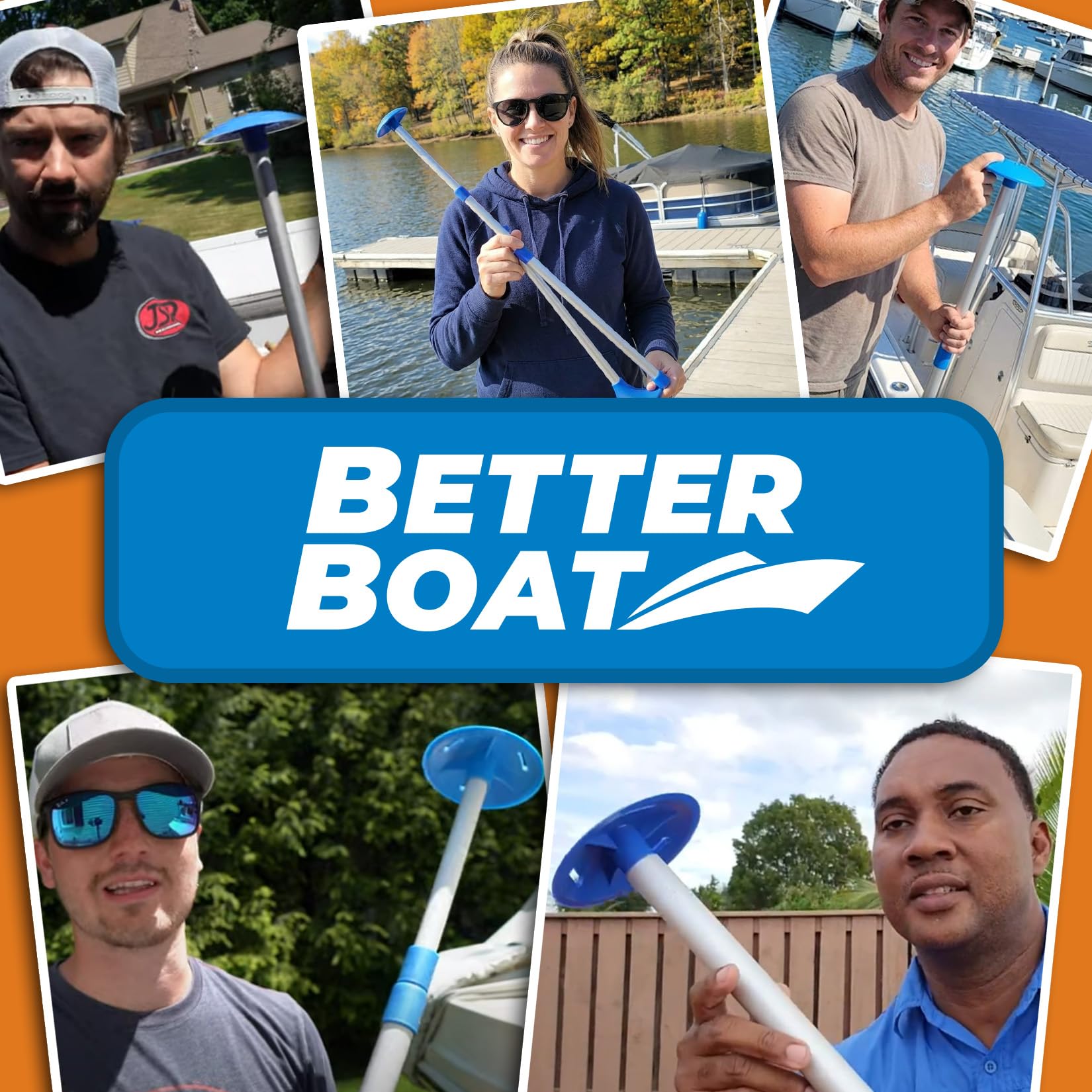 Bootsabdeckungs-Stützstange, verstellbares Stützsystem für Jon-Boote, Pontons, Aluminiumplanen, Bimini-Tops, Marinequalität, 2 Stück | Inklusive Oberteile, marinetaugliches Aluminium für Ponton Jon Bootsplane. Better Boat