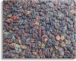 Ocean Ripples Underwater Pebbles Canvas Wall Art, Design by Barbara Markoff