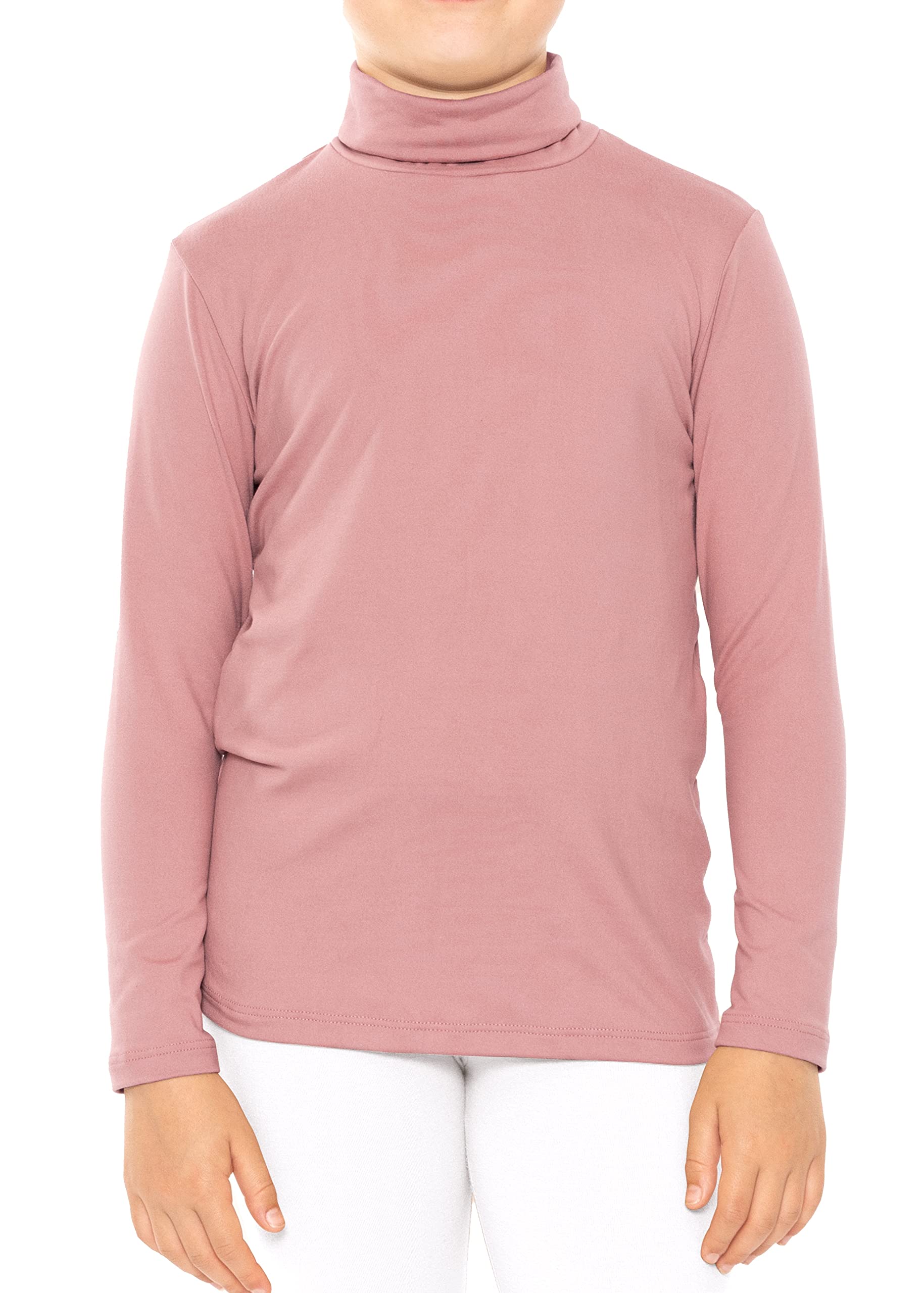 STRETCH IS COMFORT Girl's Oh So Soft Long Sleeve Turtleneck | Youth Size 2-16