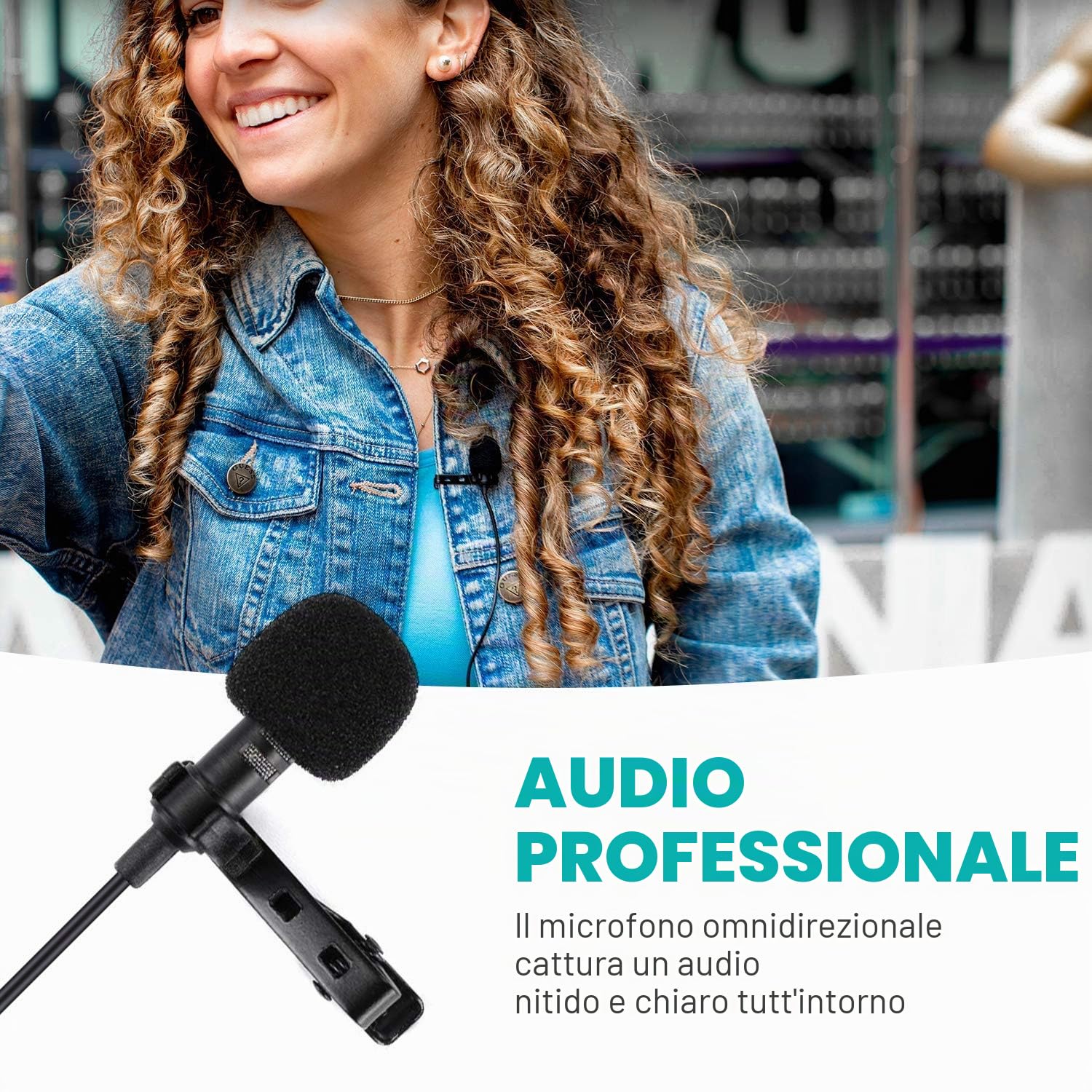Movo Sistema Microfono Lavalier Wireless UHF a 48 Canali WMX-20-DUO con 1 Ricevitore, 2 Trasmettitori e 2 Microfoni con Risvolto Compatibile con Fotocamere DSLR (Gamma Audio 100 Metri)
