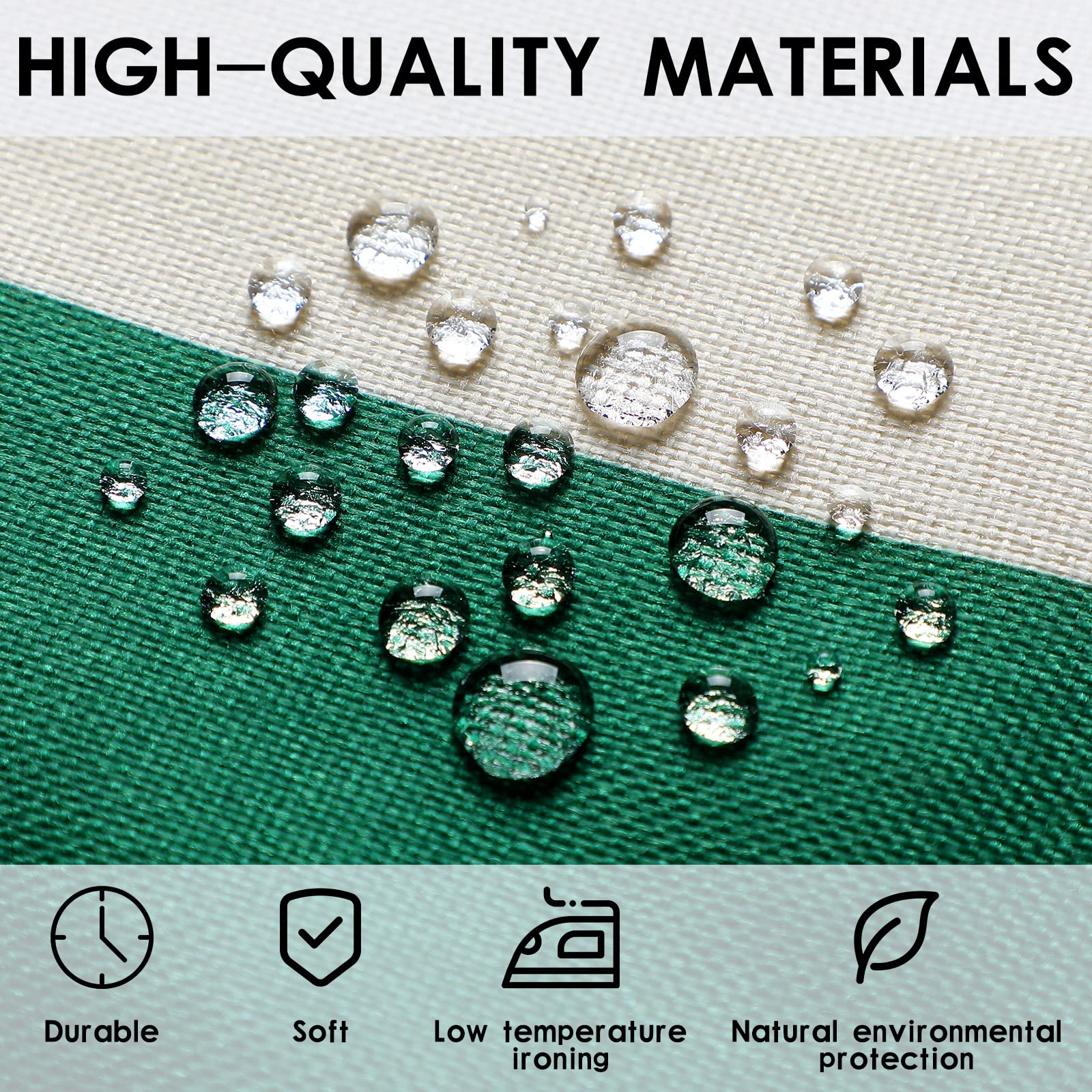 Kingdder 4 Pcs Italy Table Runner Italian Themed Party Decoration 13" x 72" Linen Red Green and White Striped Table Runner for Home Kitchen Dining Room Dinner Home Linen Decor - 4