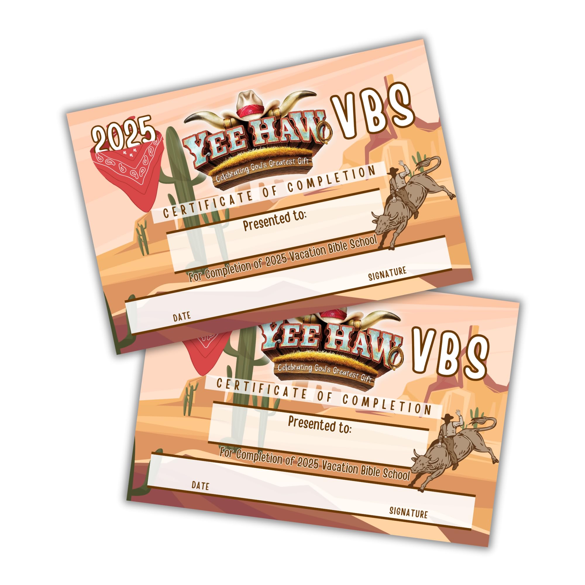 2025 VBS Certificates 2025 VBS Completion Certificates - Bee Theme ...