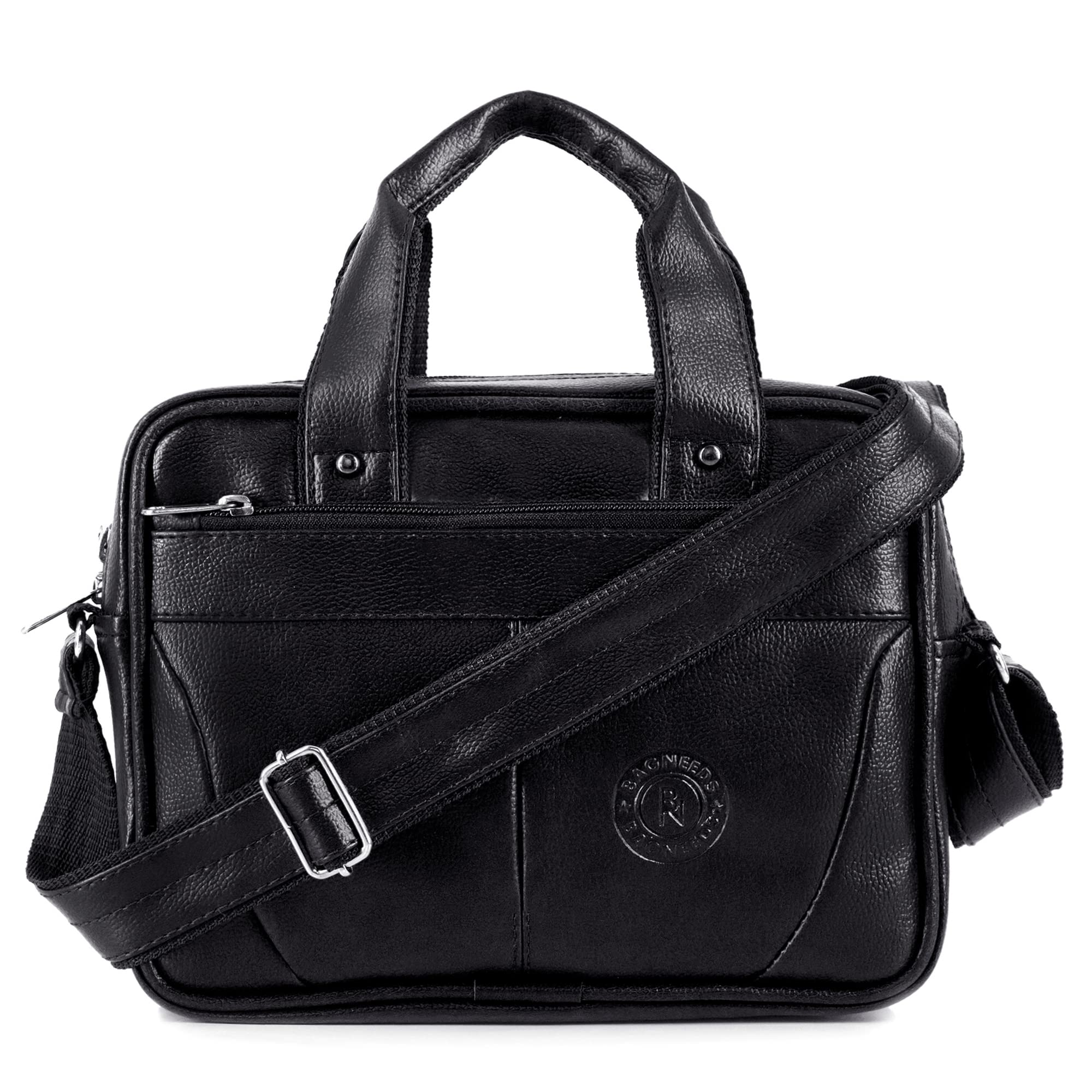 Bagneeds® Messenger Bag for Men & Women | Budget-Friendly | Premium Brown Faux Leather Shoulder Bag for 10" Tablet & iPad | Compact Multi-Utility Office & Travel Bag