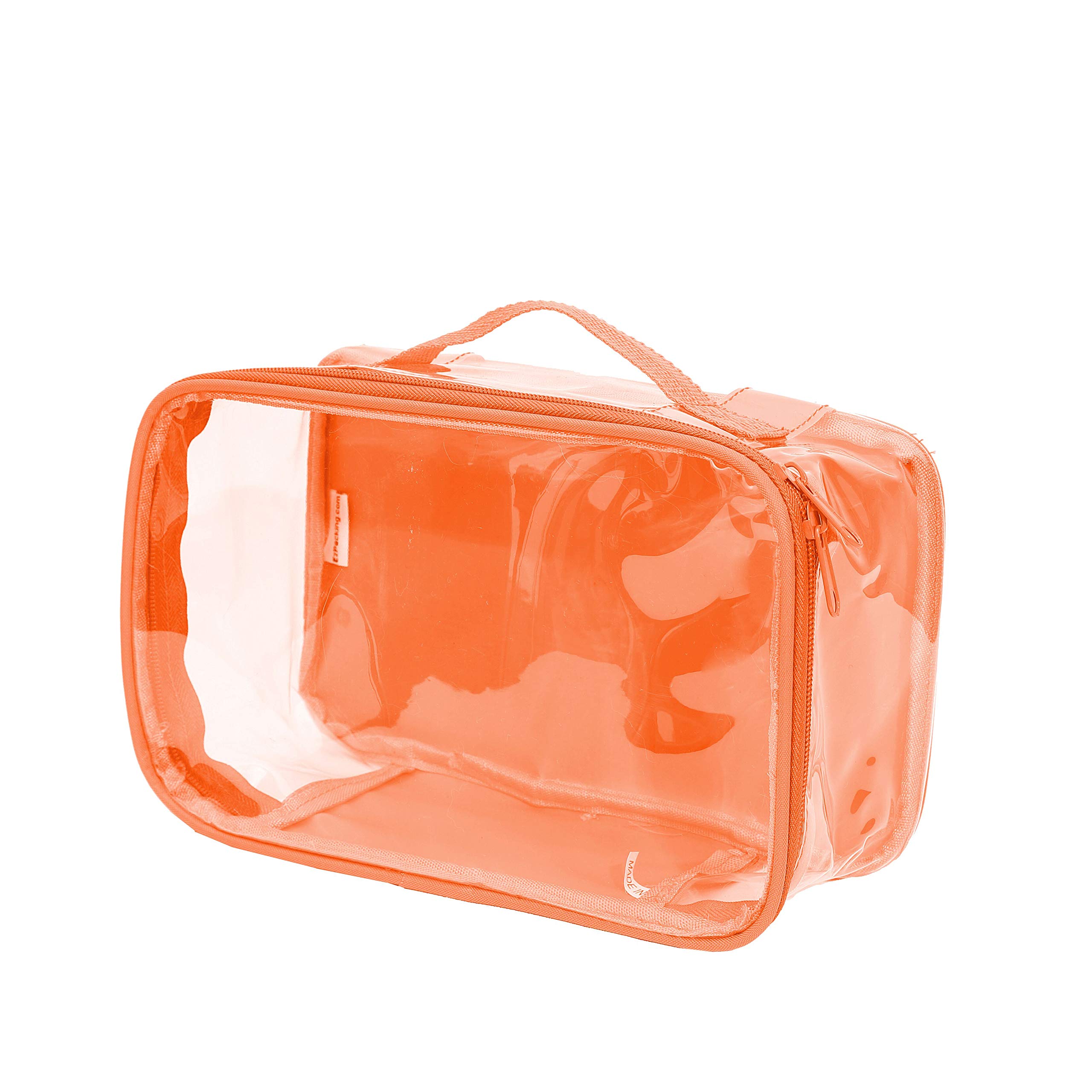 Small Clear Travel Packing Cube/See Through PVC Plastic Pouch for Carry On Suitcase, Backpack or Diaper Bag/Transparent Multipurpose Accessories,