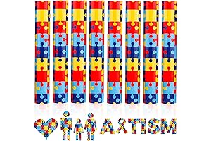 Autism Awareness Craft Vinyl of Puzzle Pieces Patterns