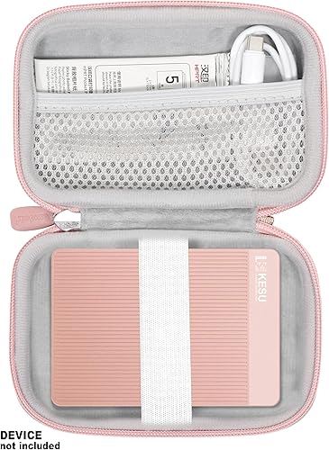 Miniatura 3 de Getgear Funda portátil compatible con UnionSine Ultra Slim disco duro externo portátil de 1 TB, 4 TB, 750 GB y todos los demás (rosa)