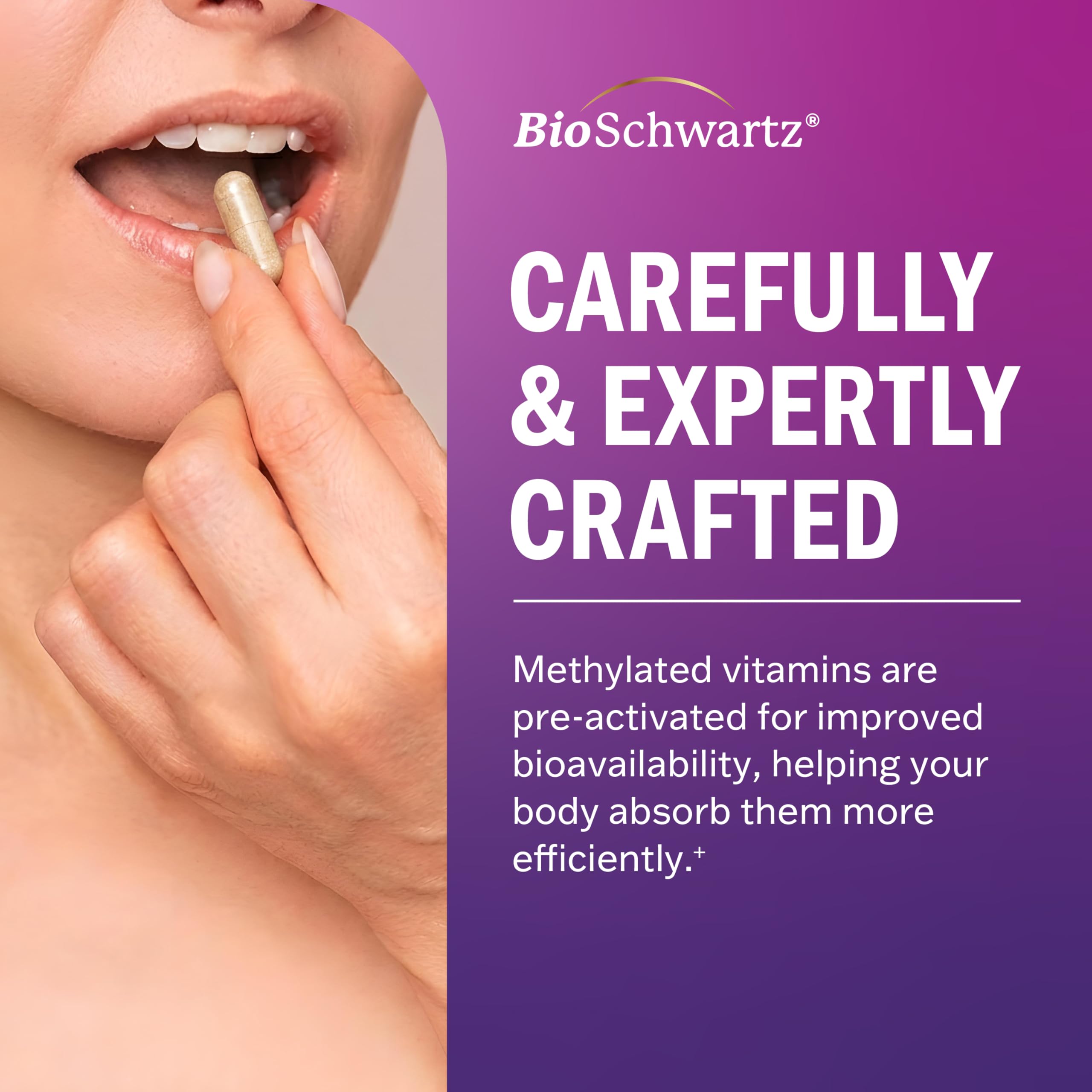 Methylated Multivitamin for Women for Healthy Skin, Hair & Nails, 60ct — Amazon image 7