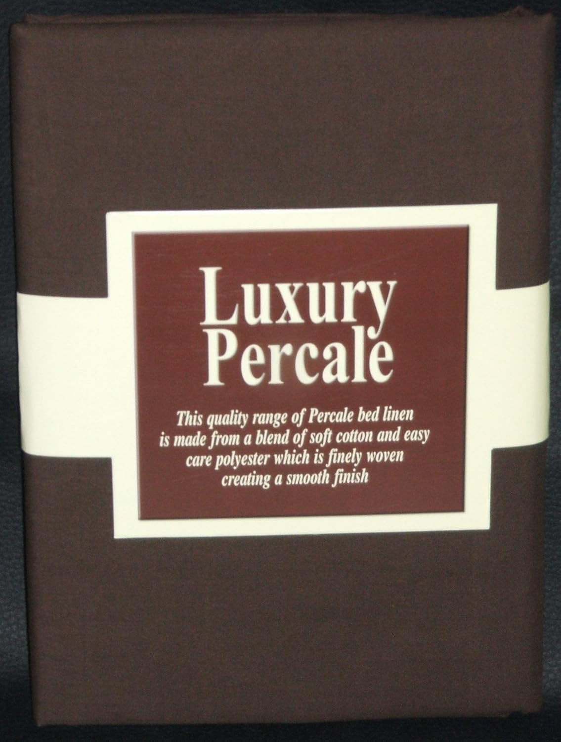 4FT 3/4 Bed Box Pleat Fitted Valance Sheet Chocolate +2 Pillowcases