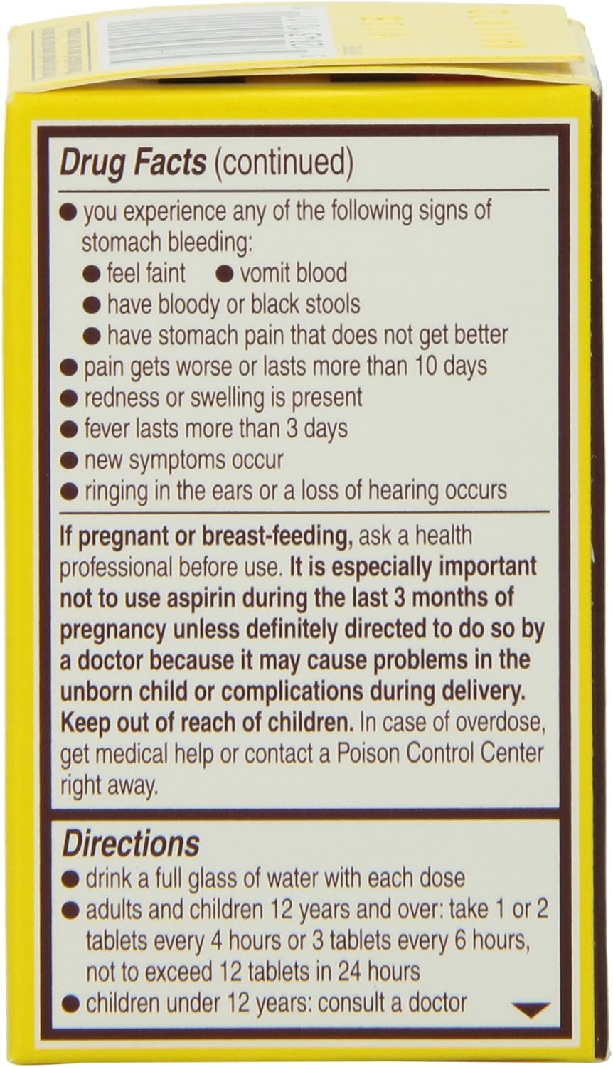 Genuine Bayer Aspirin 325mg Tablets, 24-Count (Pack of 2) : Health & Household