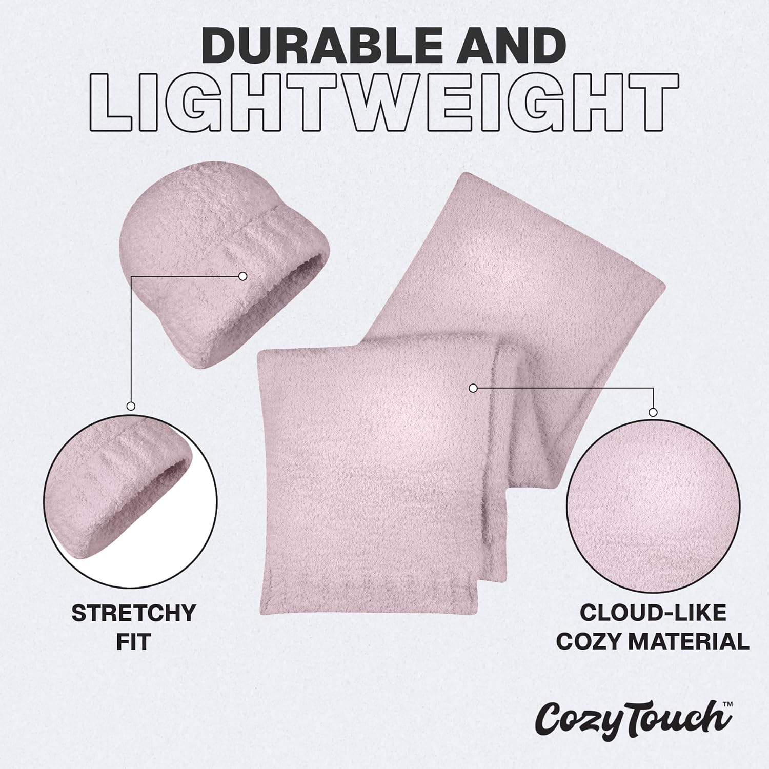 Fall/Winter Beanie & Scarf Set for Men & Women – Cozy Breathable Soft Warm Knit Cuffed Hat & Long Scarf Holiday Gift Set - Image 6