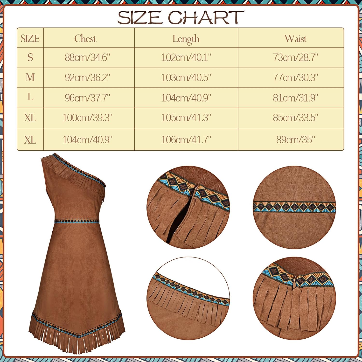 Shihanee 4 Pcs Halloween Women Costume Set Maiden Princess Costume Dress Outfit for Halloween(Small) - Image 2