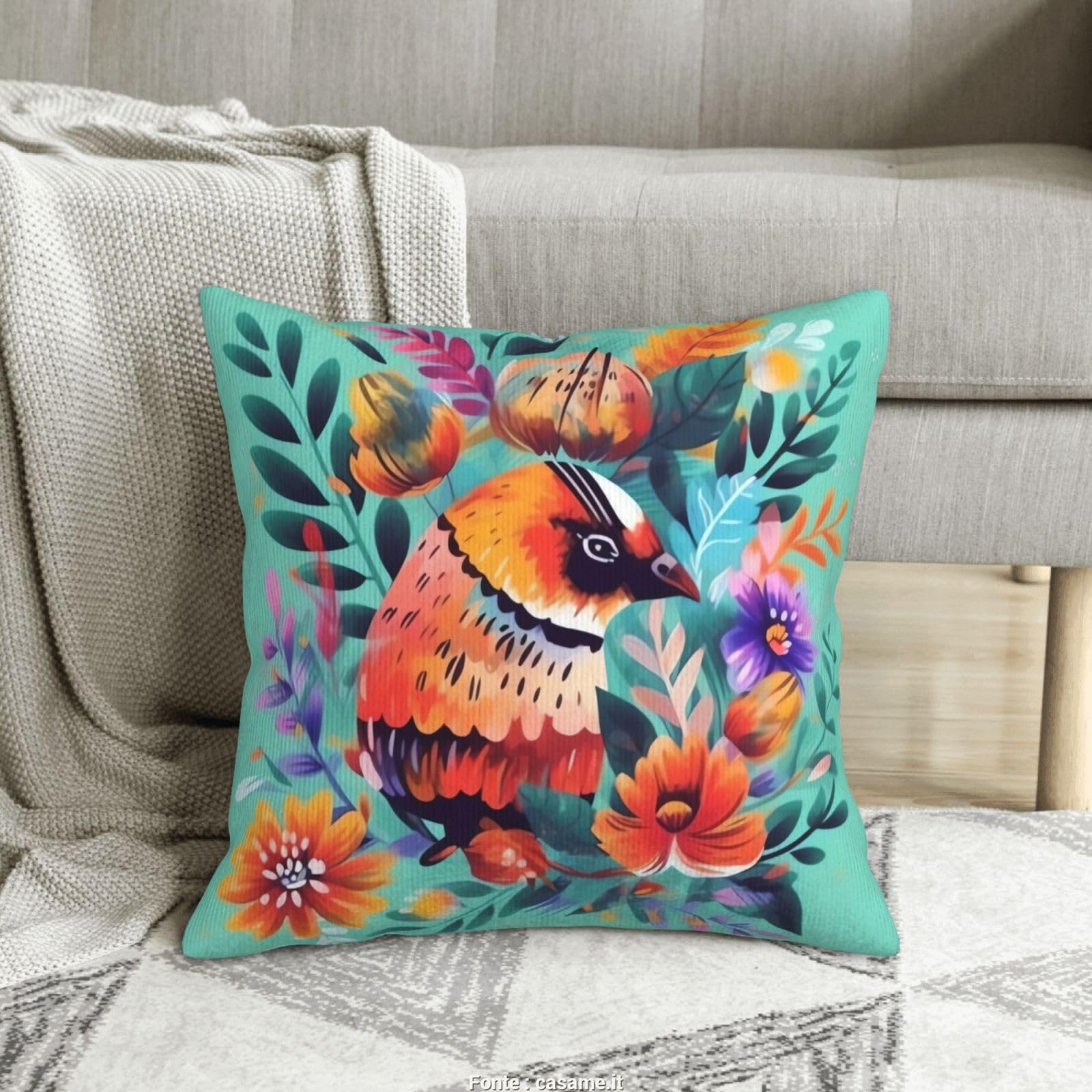 Housse de coussin velours côtelé lavable pour protéger et colorer le canapé