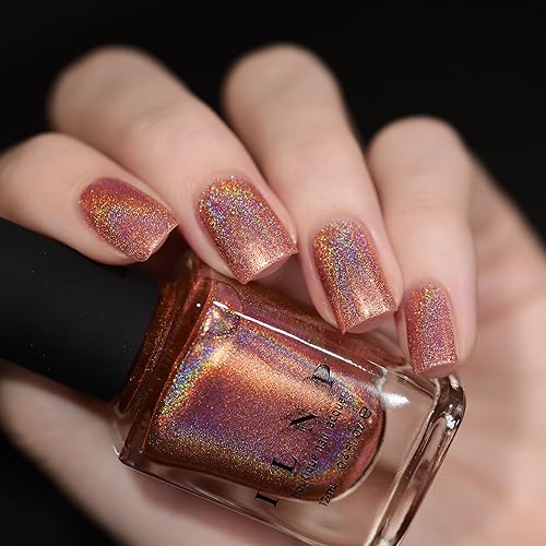 Miniatura 644 de ILNP Madison Ave Esmalte de uñas holográfico metálico rosa antiguo