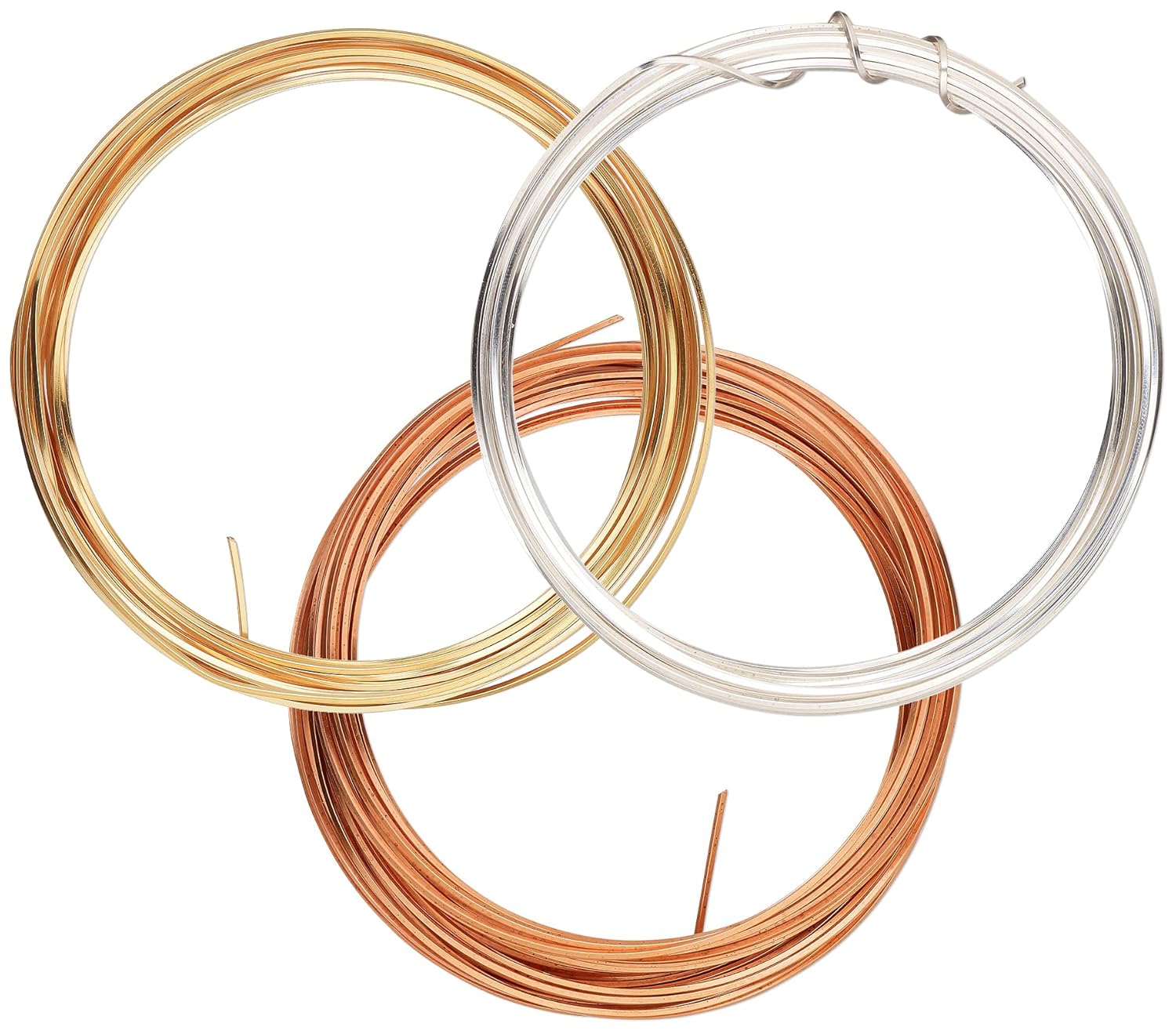 Amazon.com: ParaWire Square Copper Soft Temper Craft Wire 21 Gauge ...