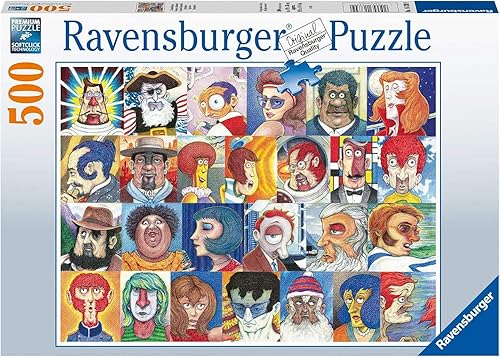 Ravensburger Typefaces - Rompecabezas de 500 piezas para adultos, 16830, cada pieza es única, la tecnología Softclick significa que las piezas