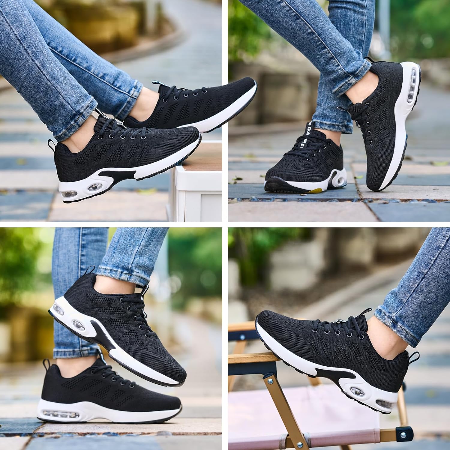 Walking Shoes Women Air Cushion Lightweight Breathable Sneakers & Tennis Footwear, Non-Slip All-Day Comfort for Running, Gym, Travel - Image 2