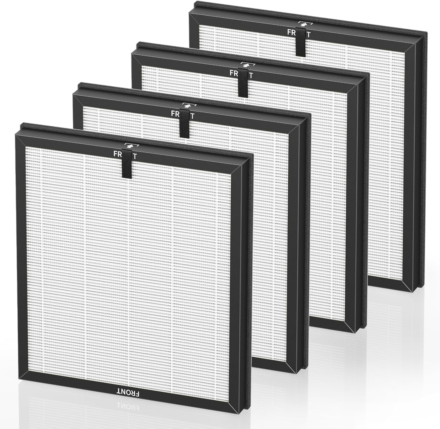 AP303 AP304 Replacement Filters, Compatible with DAYETTE AP303/304 Air Purifier, and for FRESHDEW AP303 AP304 Purifier, HEPA Filter with 3 Stage Filtration, 4 Pack (Standard-White) AP303/304 Filter White *4pcs